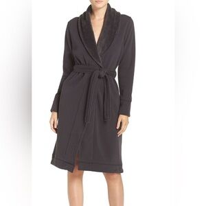 UGG Duffield Double Knit Robe in Charcoal